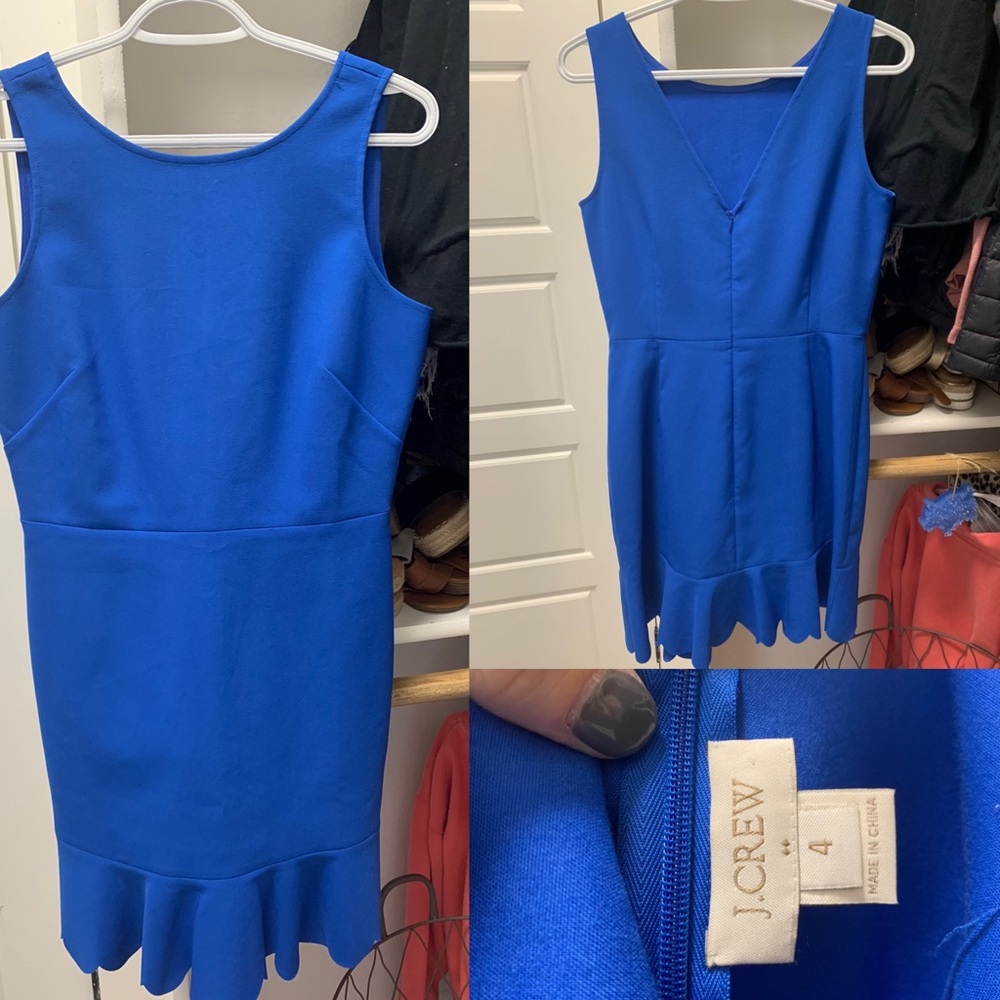 Blue flattering dress